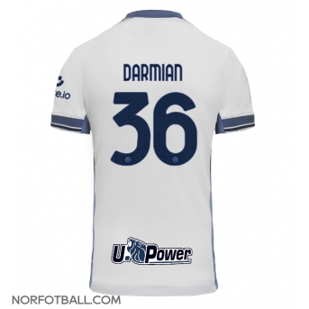 Billige Fotballdrakt Inter Milan Matteo Darmian #36 Replika Bortedrakt 2024-25 Kortermet